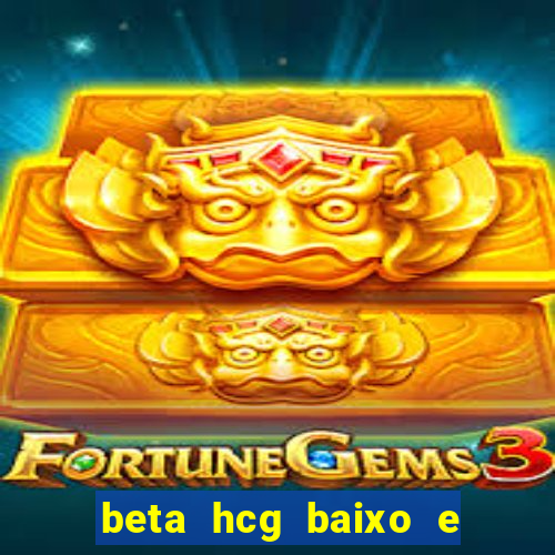 beta hcg baixo e gravidez evoluiu